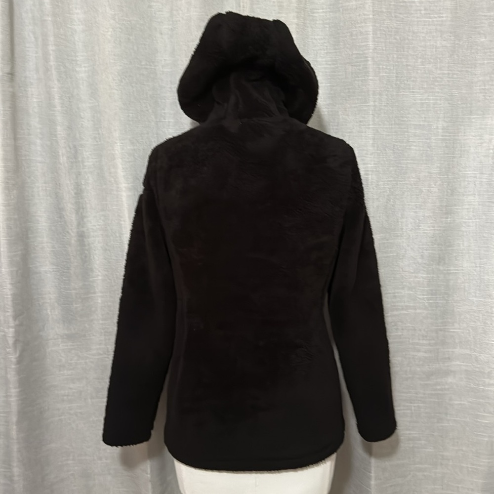 Spyder Los Gatos Style Zip Up Jacket-Wmns Sz S-Black-Hooded-Zip Pockets-GUC - Picture 9 of 16